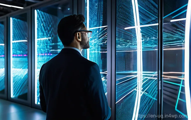 고객 경험 여정 맵팅의 새로운 패러다임 - **Dynamic Customer Journey Visualization:**
    "A vibrant, high-energy digital cityscape at dusk, w...